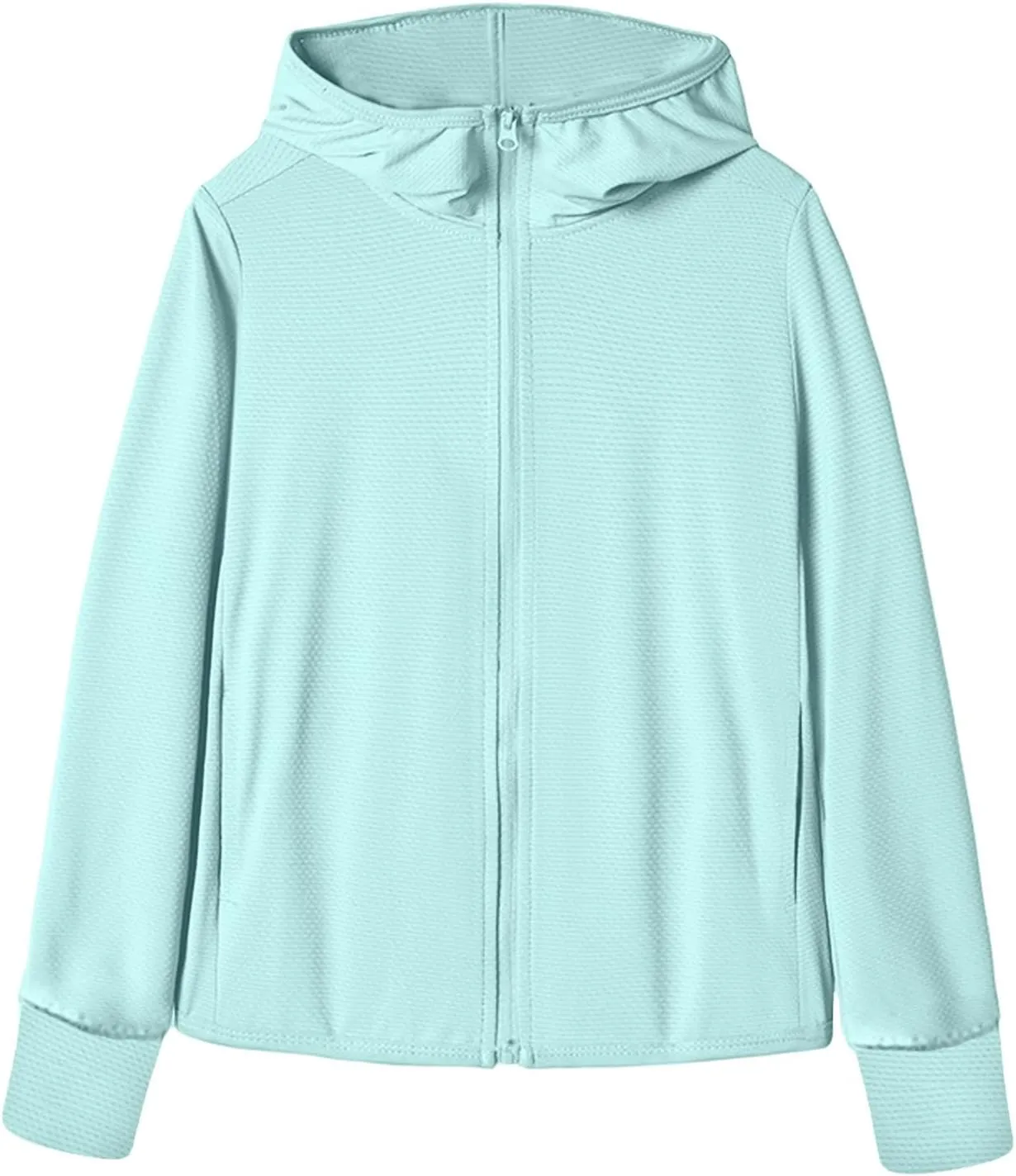 2023 Summer Women's UPF 50  Sun Protection Jackets Hooded Casual Cooling Shirt Hiking Outdoor Performance with Pockets