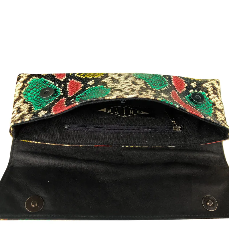 Baguette Clutch  - Pastel Snake