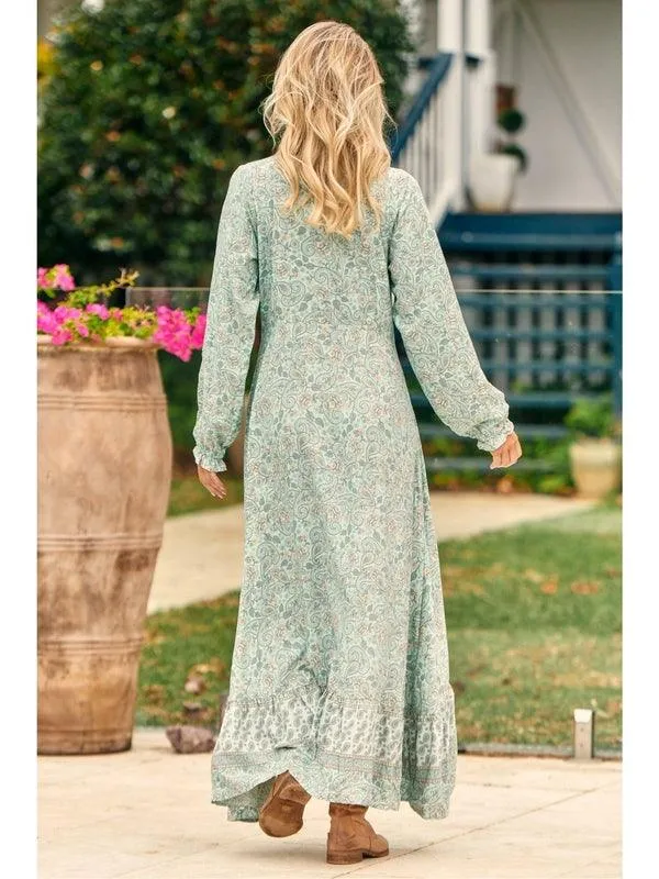 JAASE Mint Paisley Print Gemini Maxi