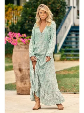 JAASE Mint Paisley Print Gemini Maxi