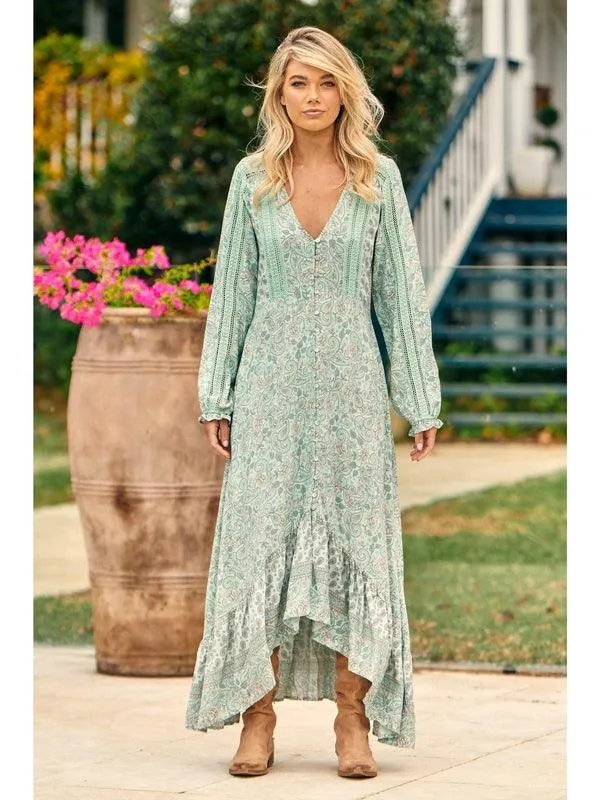 JAASE Mint Paisley Print Gemini Maxi