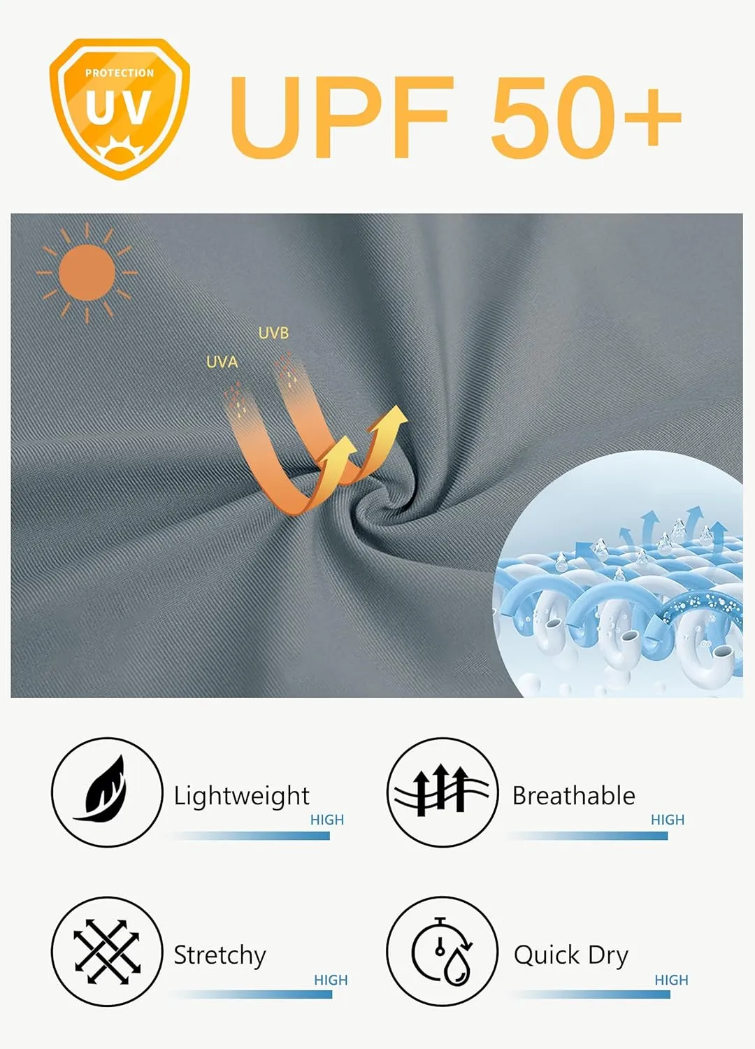 JWM 29"/30"/31"/32" Mens Golf Pants Stretch Straight Leg Relaxed Fit Dress Pants Lightweight Comfy Casual Trousers Zip Pocket