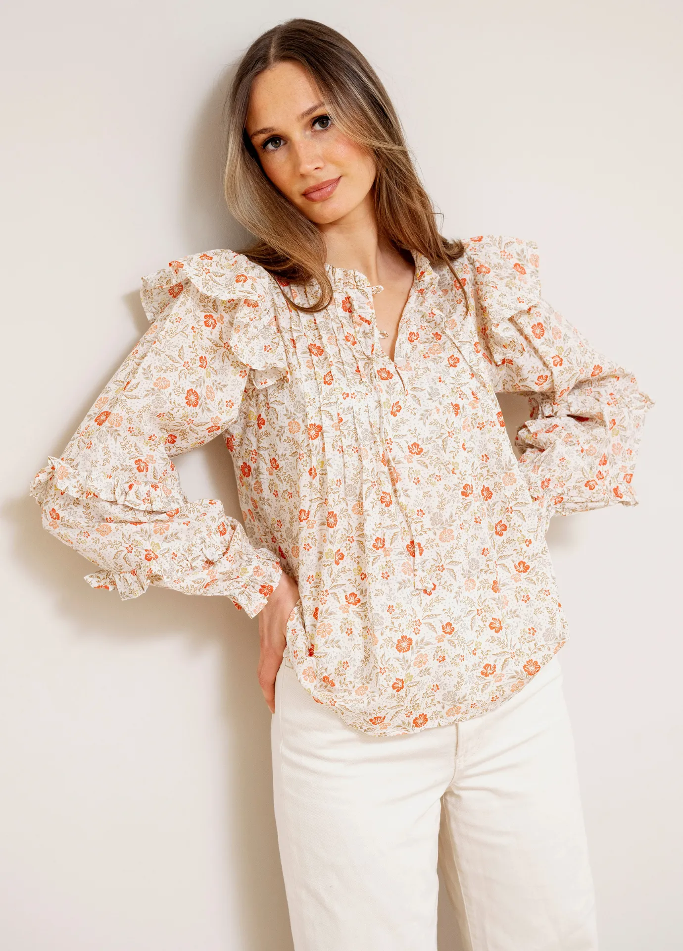 Lakshmi Blouse Almond