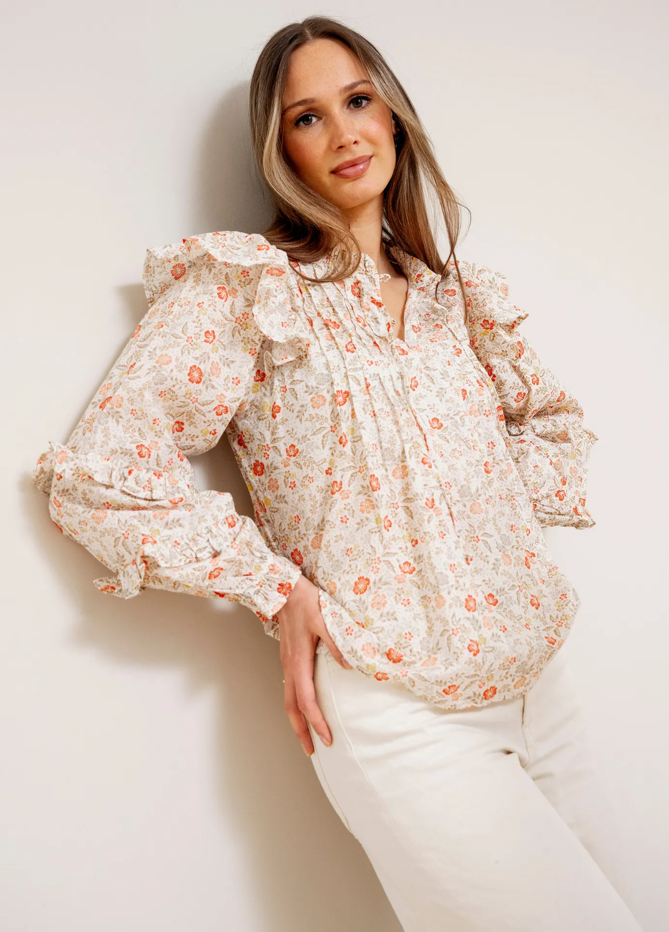 Lakshmi Blouse Almond