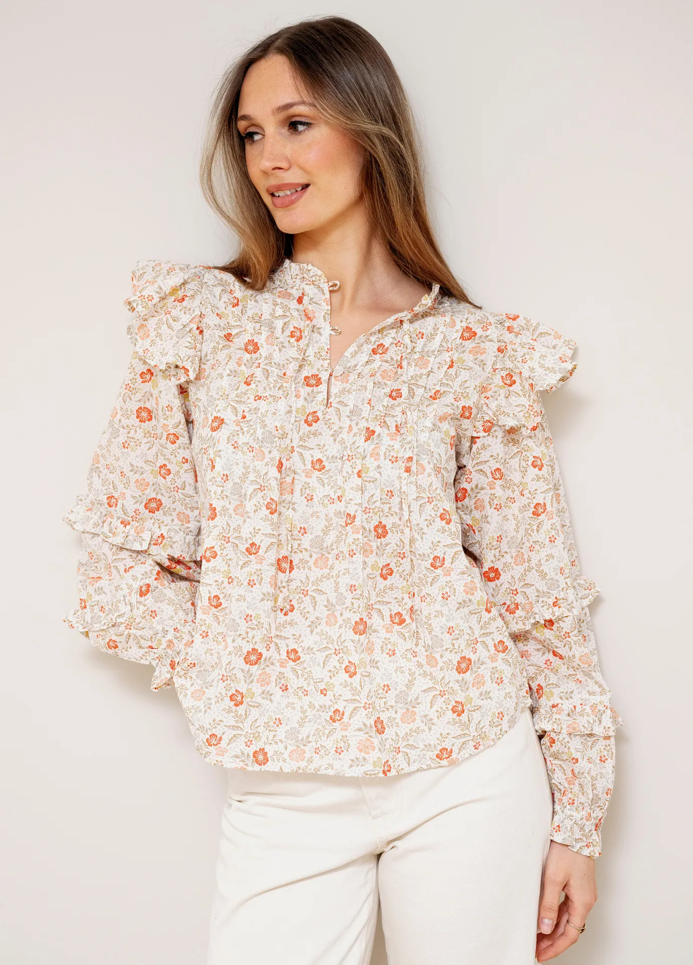 Lakshmi Blouse Almond