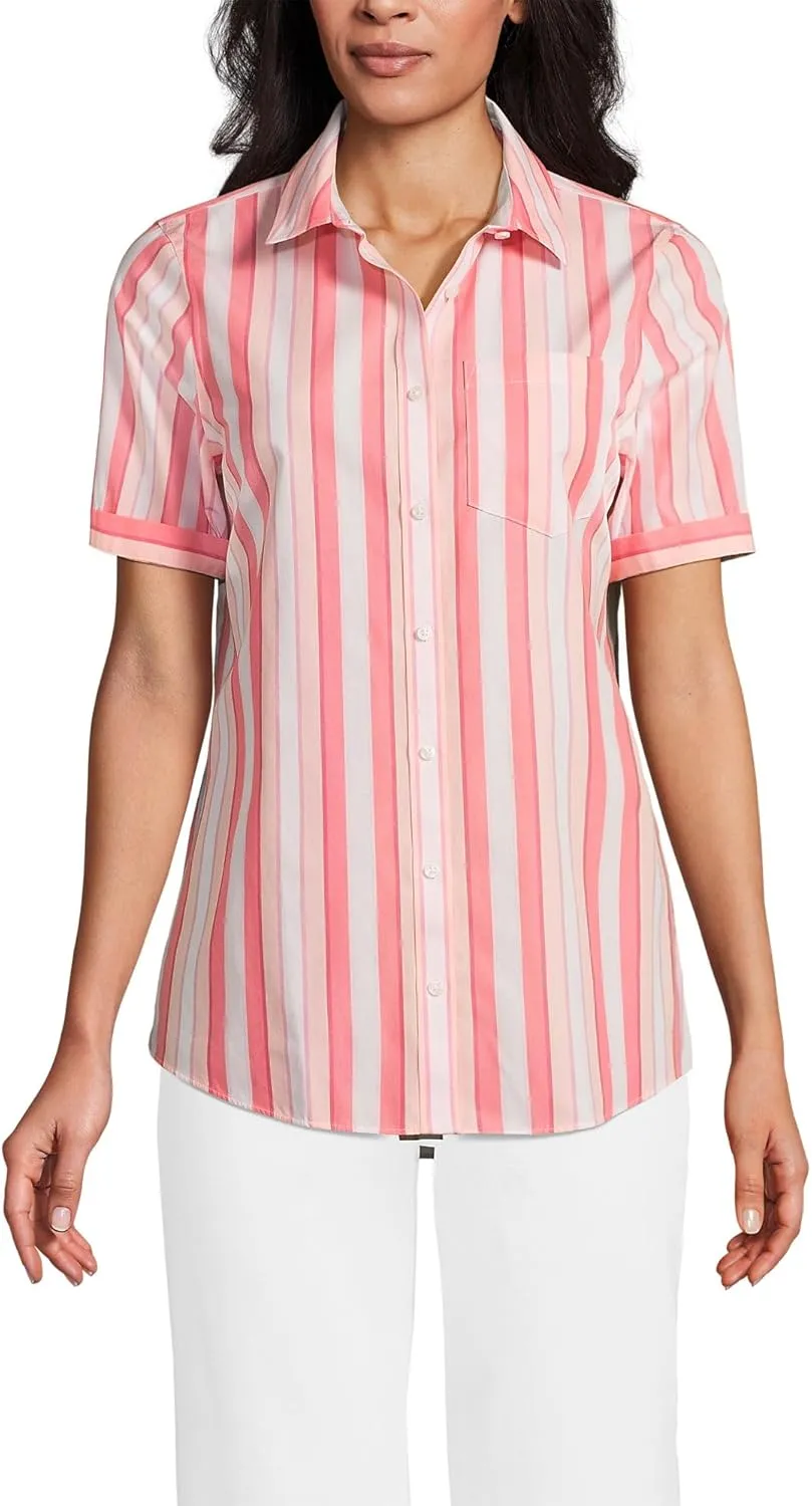 Lands' End Women's Short Sleeve No Iron Shirt