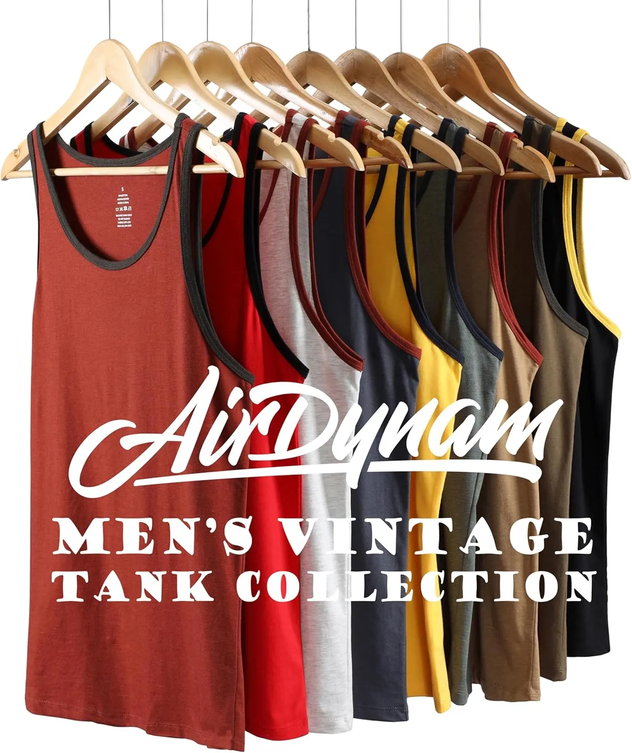 Mens Tank Top Soft Lightweight Gym Workout Beach Casual Sleeveless Muscle Shirts