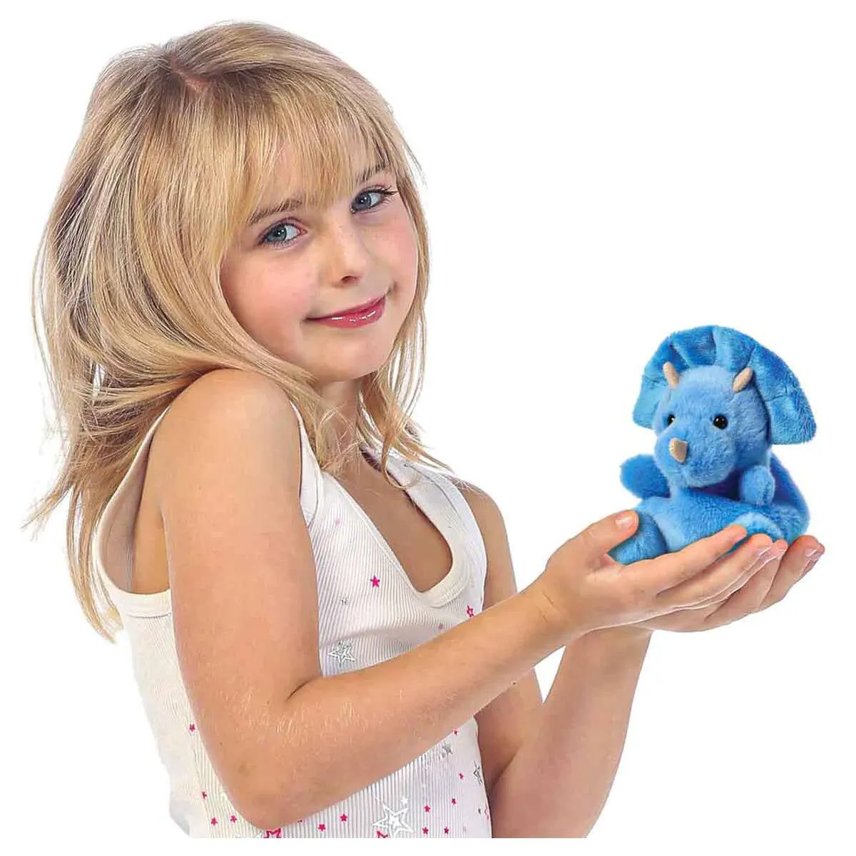 Palm Pals Tank Triceratops 13cm Soft Toy