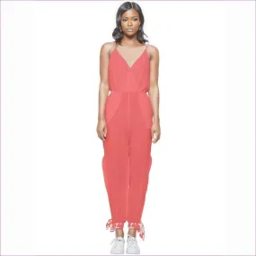 Pastel Candy Sleeveless Tie Ankle Jumpsuit