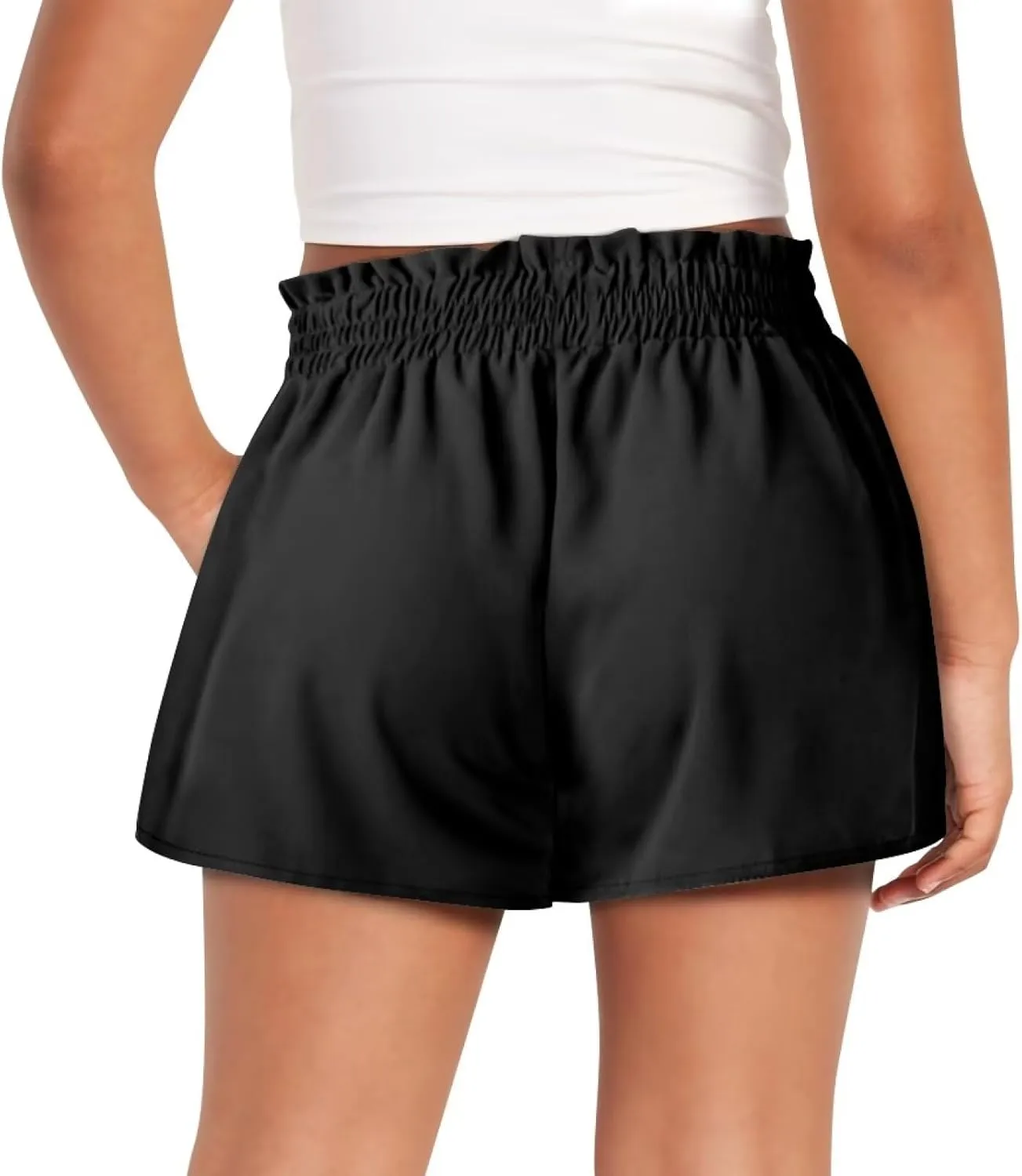 Shorts for Girls 1-16 Years Old Kids Clothes High Waist Athletic with Pockets