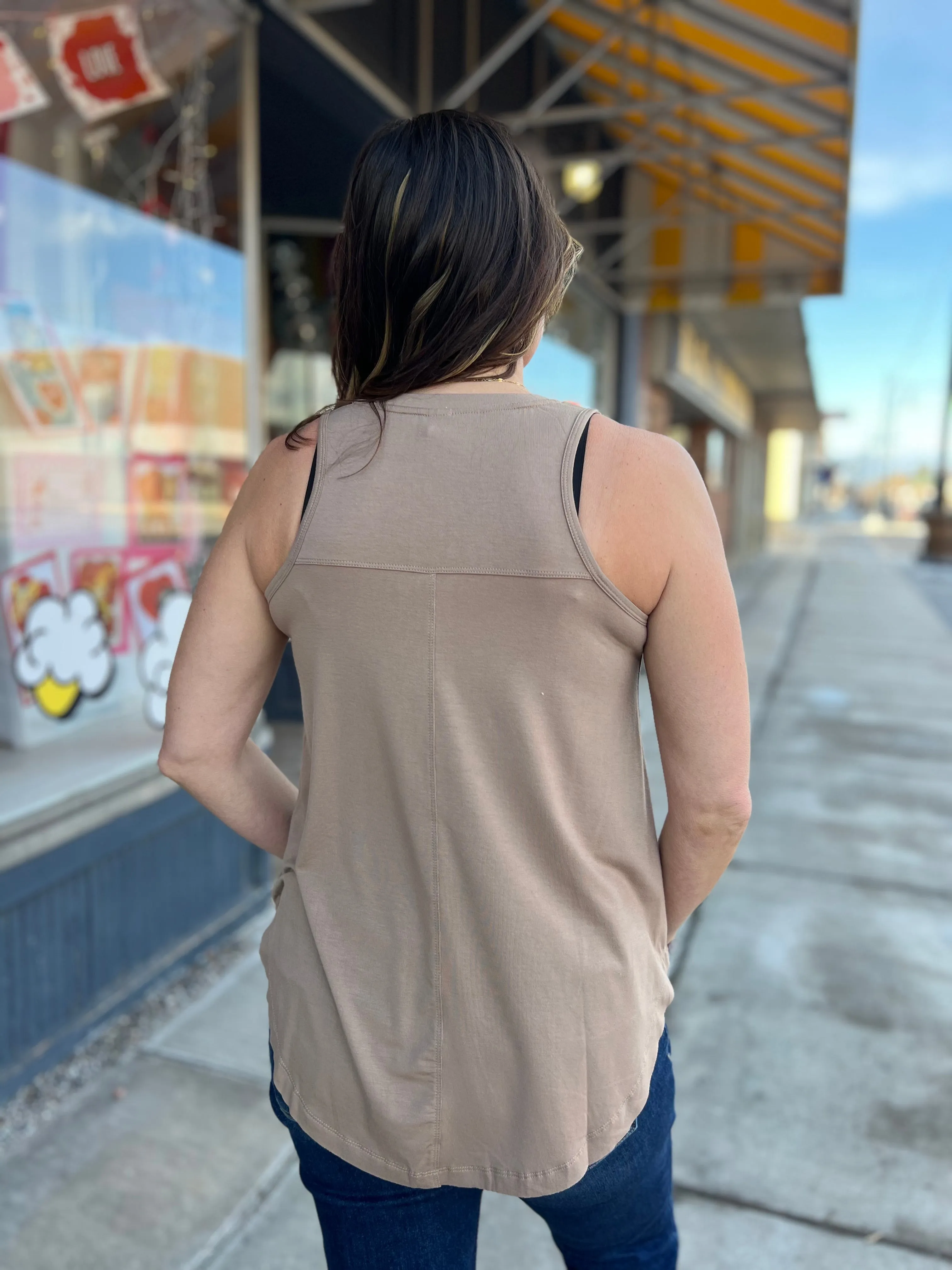 Soft V Neck Racerback Tank