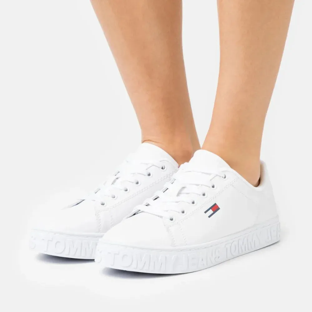 Tommy Hilfiger Jeans Cool ESS Leather Sneaker Women - WHT