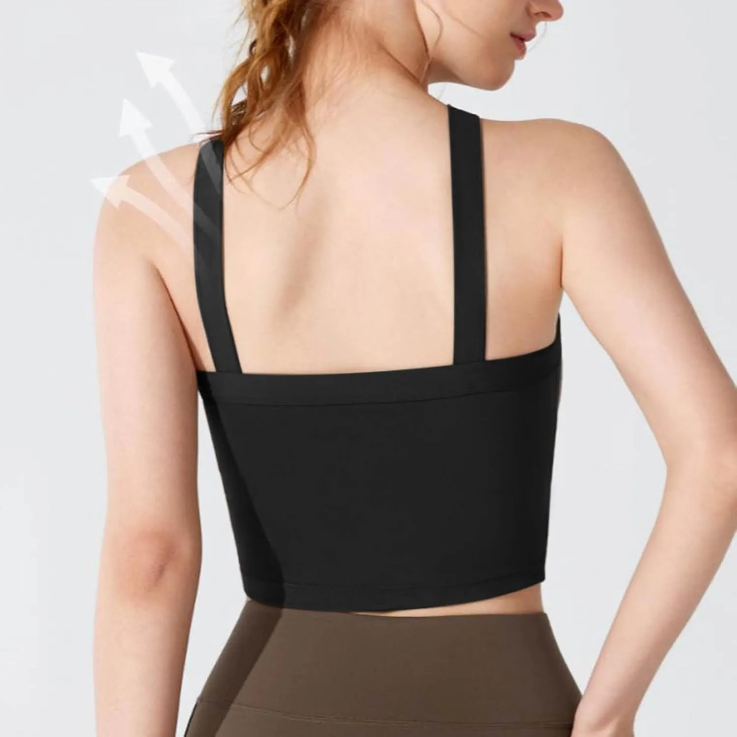 Women's Crop Tops Sexy Criss Cross Halter Sleeveless Wrap Front Backless Tee Shirt Solid Fashion Workout Yoga Blouse